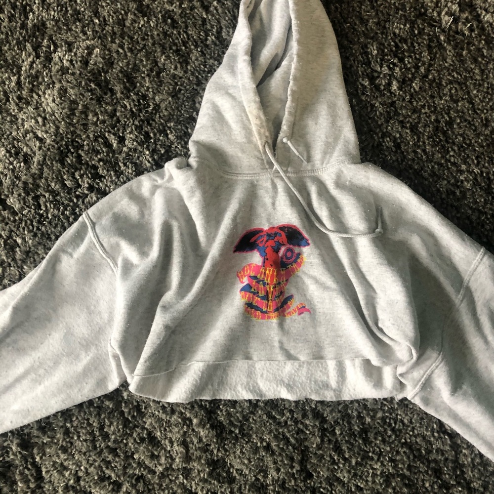 Boys Lie cropped hoodie